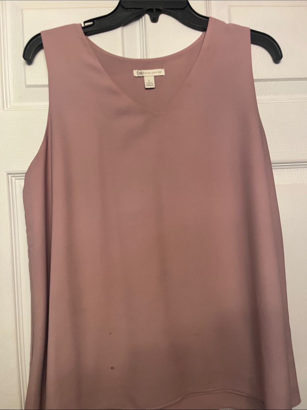 Cato Sleeveless V-Neck Camisole in Mauve Pink